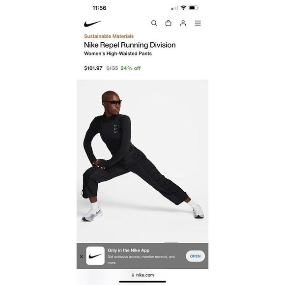 Nike FB7825-010 Women's Sz Small Black Run Division Storm-Fit Run Jogger Pants - Picture 10 of 16